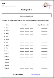 Spelling Worksheets