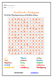 Thanksgiving Worksheets