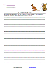 Lined paper to write a story